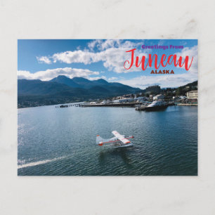 Postale Salutations de Juneau Alaska Pittoresque Carte pos