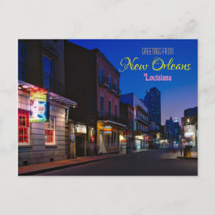 Postale Salutations de la Nouvelle-Orléans Louisiane Carte