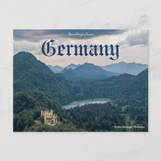 Postale Salutations de l'Allemagne Hohenschwangau Carte Po (Devant)