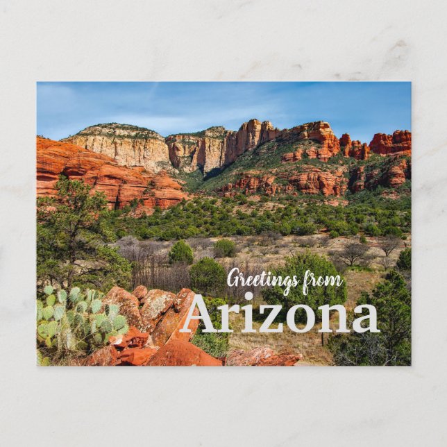 Postale Salutations de l'Arizona Scenic Desert Carte posta (Devant)