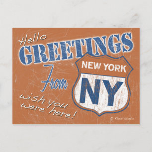 Postale Salutations de New York City New York Carte postal