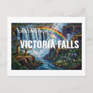 Postale Salutations de Victoria Falls, Zimbabwe Carte post