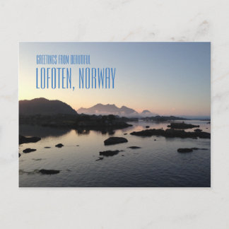 Postale Salutations des îles Lofoten, Norvège carte photo
