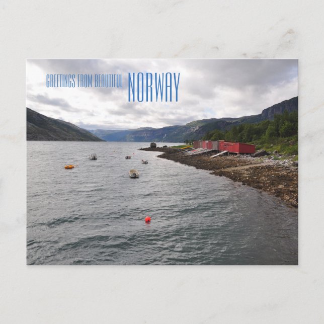 Postale Salutations du magnifique carte photo norvégien (Devant)