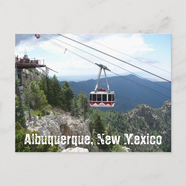 Postale Sandia Peak, Albuquerque, Nouveau-Mexique Carte po (Devant)