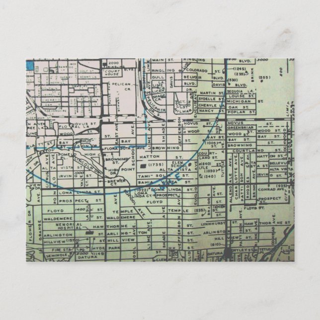 Postale Sarasota, FL Carte Vintage (Devant)