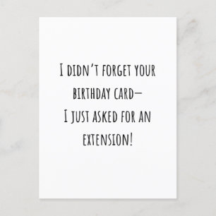 Postale Sarcastique Funny Beldate Carte d'anniversaire