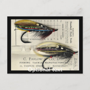 Postale Saumon classique Voler sur carte