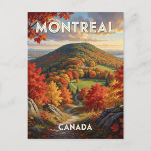 Postale Scène de carte automnale à Montréal Canada