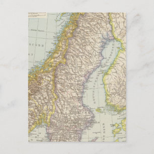 Postale Schweden, Norvège - Suède et Norvège Carte