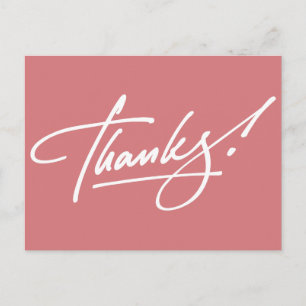Postale Script moderne Carte de remerciements de glace fra