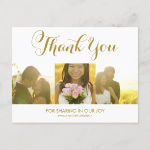 POSTALE SCRIPT WHIMSIQUE   CARTE POSTCARD MERCI MARIAGE