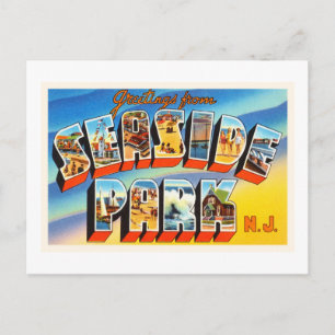 Postale Seaside Park New Jersey NJ Old Vintage Carte posta