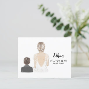 Postale Serez-Vous Ma Page Proposition De Garçon Carte Pos