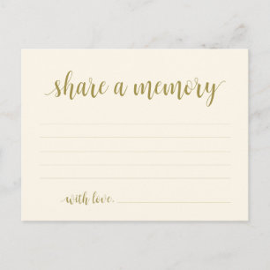 Postale Service funéraire, Gold Script, Partager une carte
