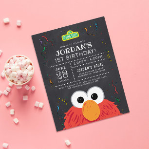 Postale Sesame Street   Carte d'anniversaire d'Elmo