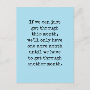Postale Si Nous Pouvons Juste Passer Ce Mois ... Carte pos