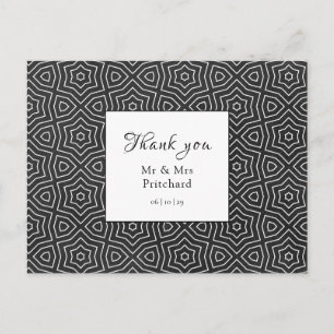Postale Simple Chic Carte de Remerciement de Mariage Maroc