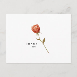 Postale Simple tige florale Carte de remerciement pour fun
