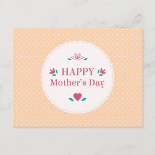 Postale Simple Vintage Bonne fête des mères   Carte postal