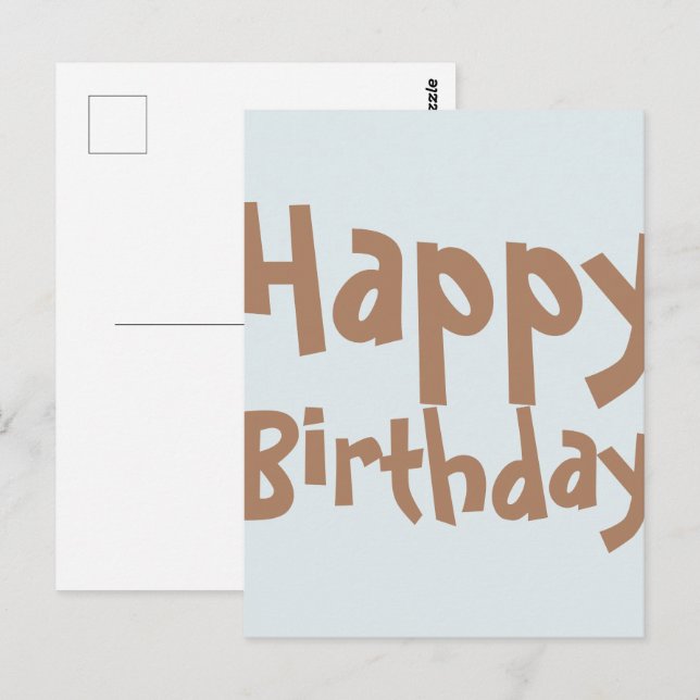 Postale Smart Party Bonne carte d'anniversaire (Devant / Derrière)