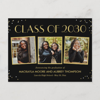 Postale Snapshots amusants Editable Color Graduation Carte