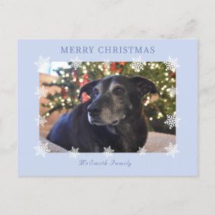 Postale Snowflake Modern Family Photo Carte de vacances