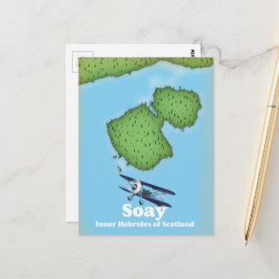 Postale Soay Hébrides intérieures d'Écosse carte