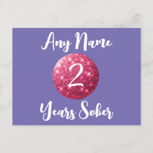 Postale Sobriété personnalisée Carte Anniversaire Parties 
