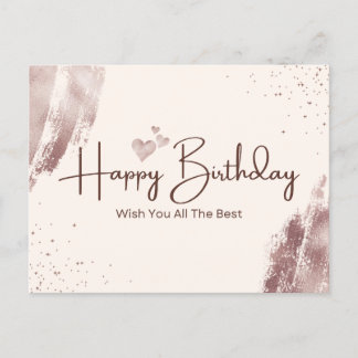 Postale Soft Hues Carte de voeux d'anniversaire - Meilleur
