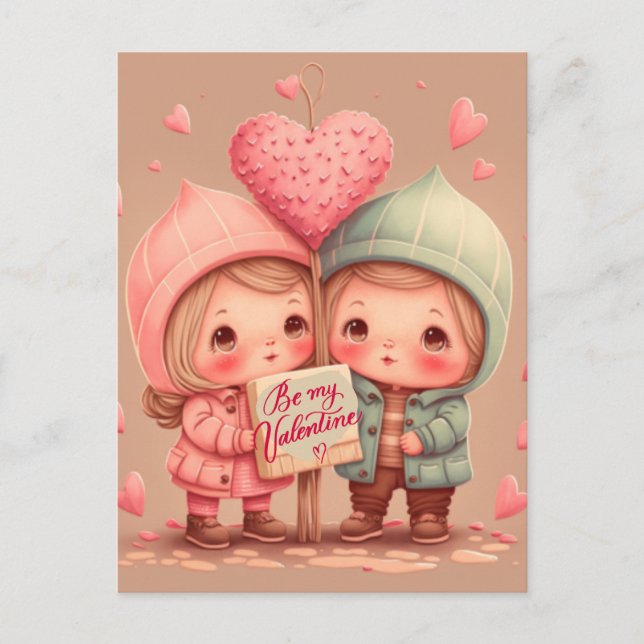 Postale Sois ma carte valentine (Devant)