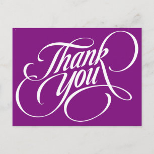 POSTALE SOLID PURPLE POST CARTE BEALEADER MERCI