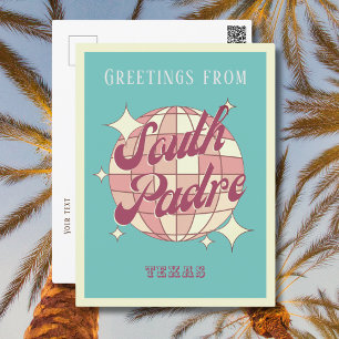 Postale South Padre Island texas Retro Vintage Carte posta