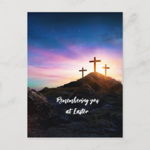 Postale Souvenir de vous à Pâques texte modifiable Carte p