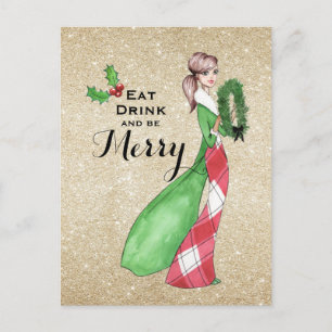 Postale Soyez joyeux Noël Carte de voeux