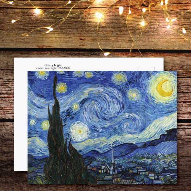 Postale Starry Night Landcape Vincent van Gogh Carte posta (Créateur téléchargé)