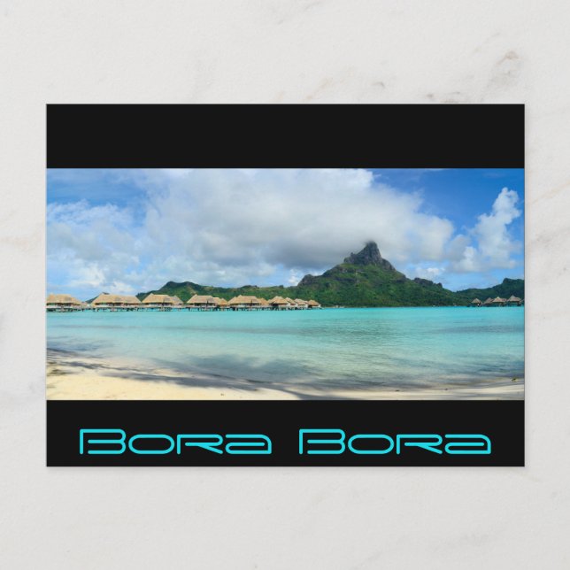 Postale Station balnéaire sur Bora Bora Carte panoramique  (Devant)