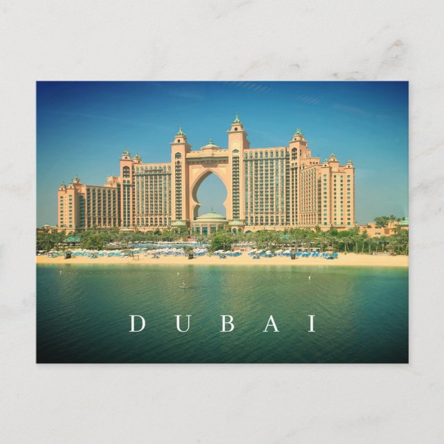 Postale Station de Dubaï sur Palm Jumeirah vue carte posta (Devant)
