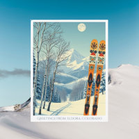Station de ski Eldora Mountain Colorado Carte post