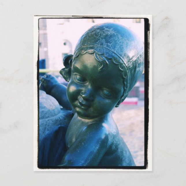 Postale Statue Angélique - Barcelone, Espagne Carte postal (Devant)