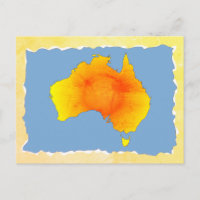 Sunny Australie Carte Vieux papier déchiré Texture