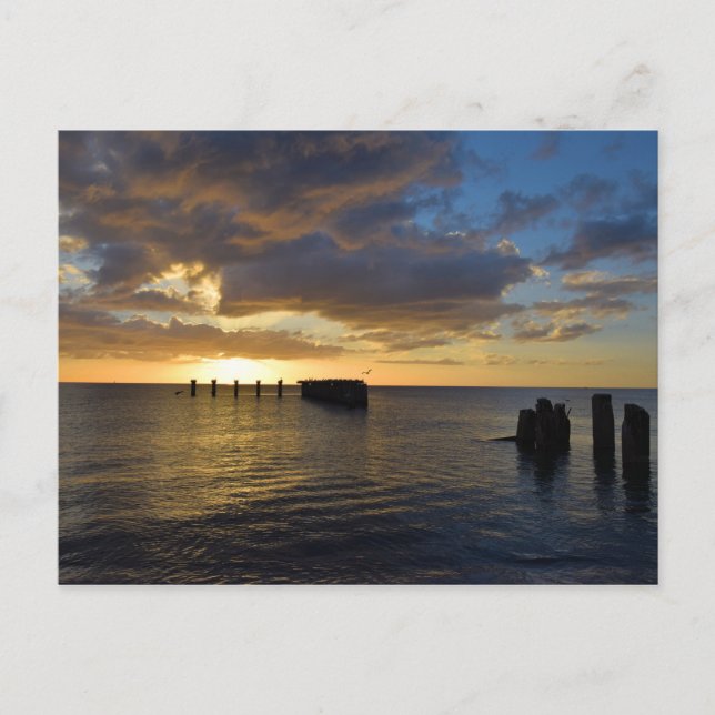 Postale Sunset Pier Gasparilla Island, Floride - Carte pos (Devant)