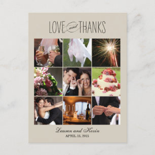 Postale Sweet Memories Mariage Carte de remerciements
