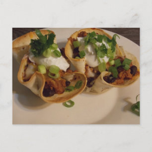 Postale Taco Boules à salade Carte