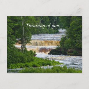 Postale Tahquamenon Lower Falls Penser À Vous Carte Postal