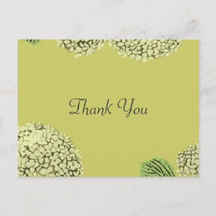 Postale Taupe Carte Merci Hydrangea