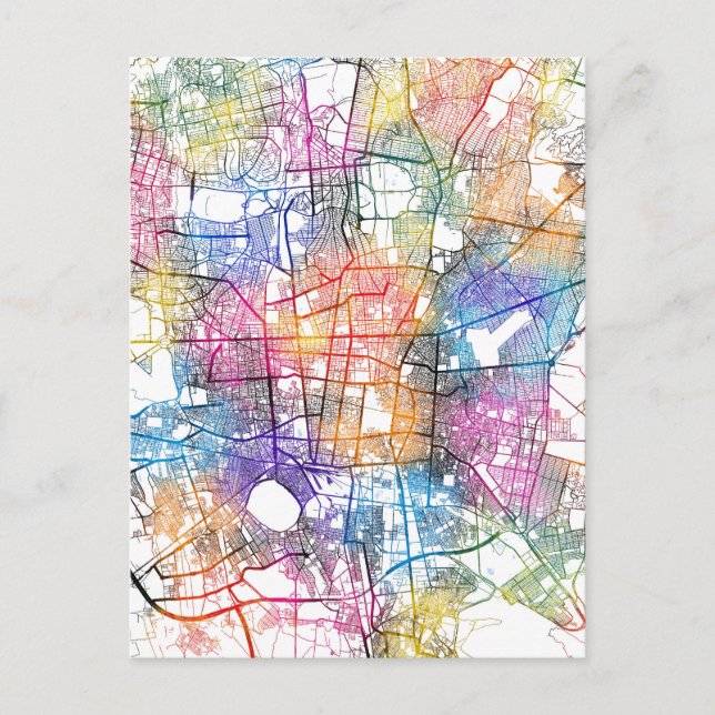 Postale Téhéran Iran City Carte (Devant)