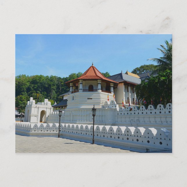 Postale Temple de la dent par carte postale, Kandy, Sri La (Devant)