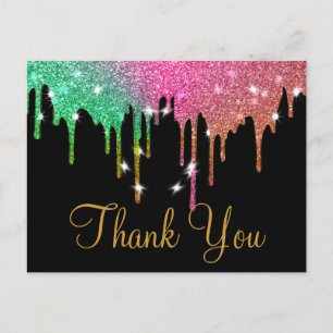 Postale Tendance Inexpensive Paillettes Dorées Carte de Re