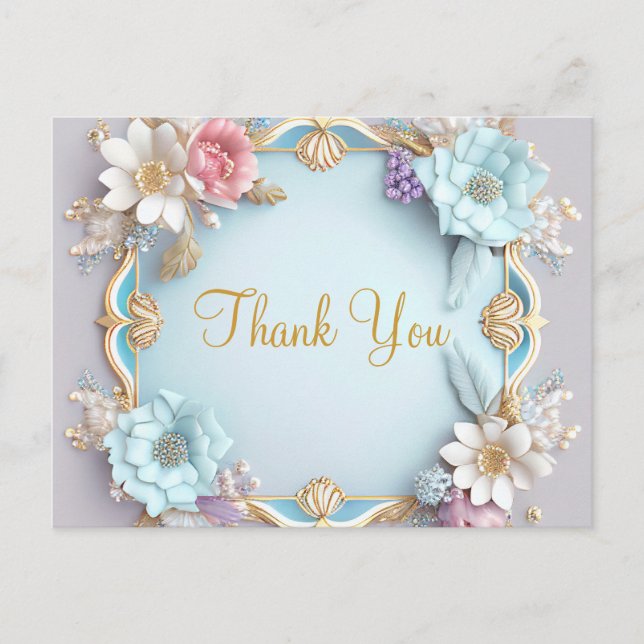Postale Tendance Inexpensive Paillettes Dorées Carte de Re (Devant)